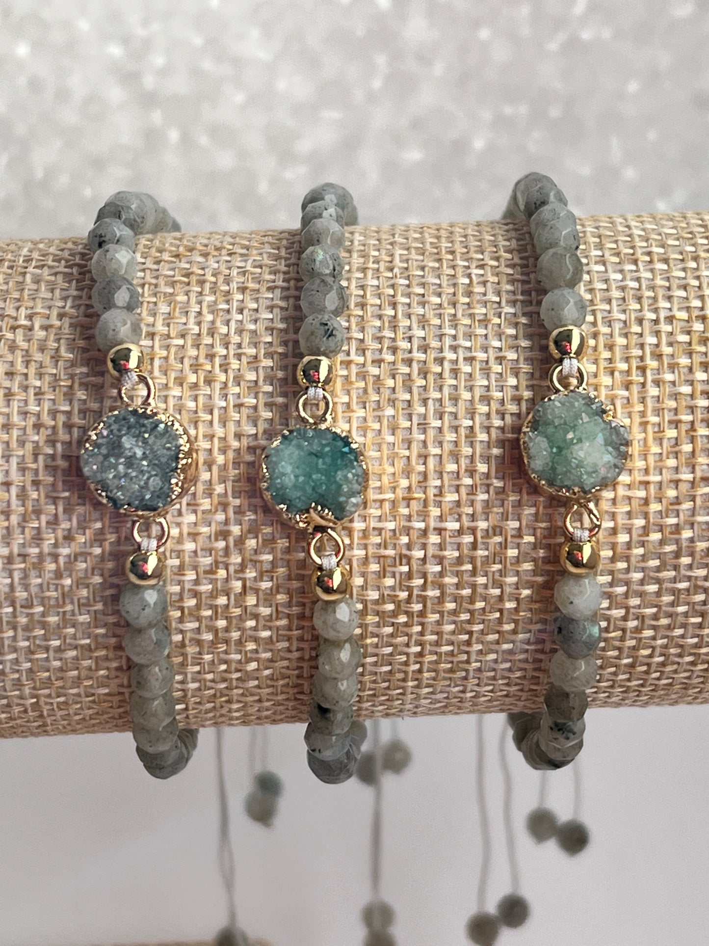Labradorite with Druzy