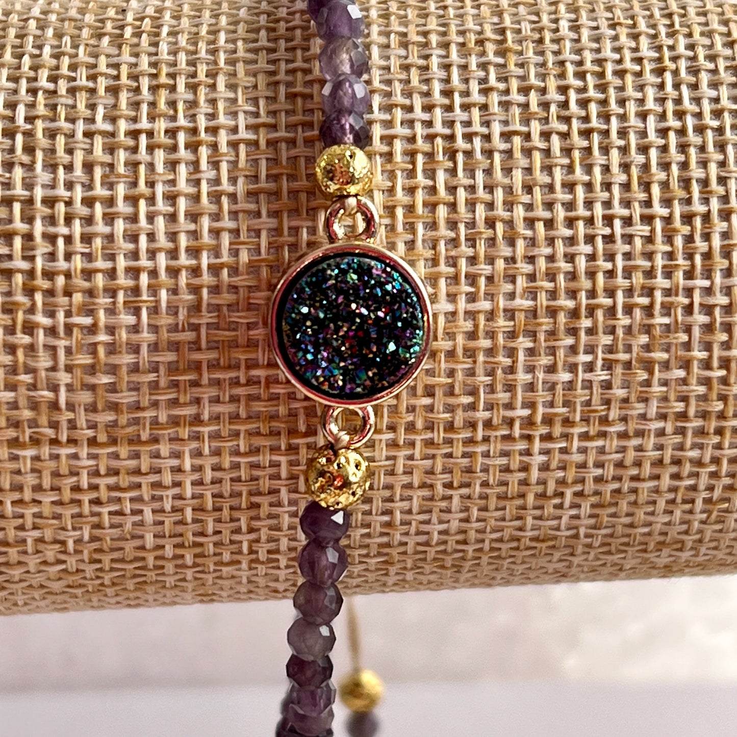 Amethyst Adjustable with Druzy