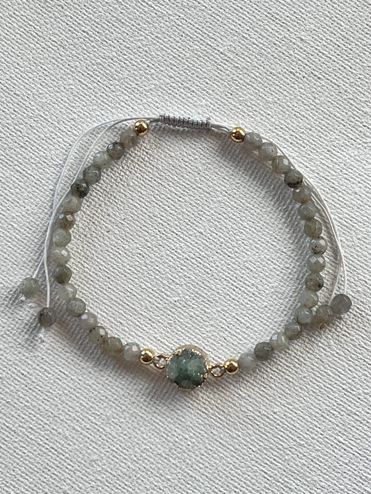 Labradorite with Druzy